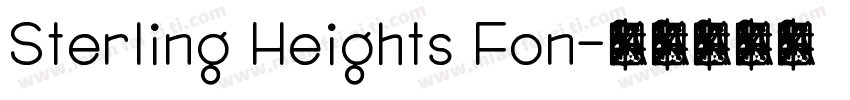 Sterling Heights Fon字体转换